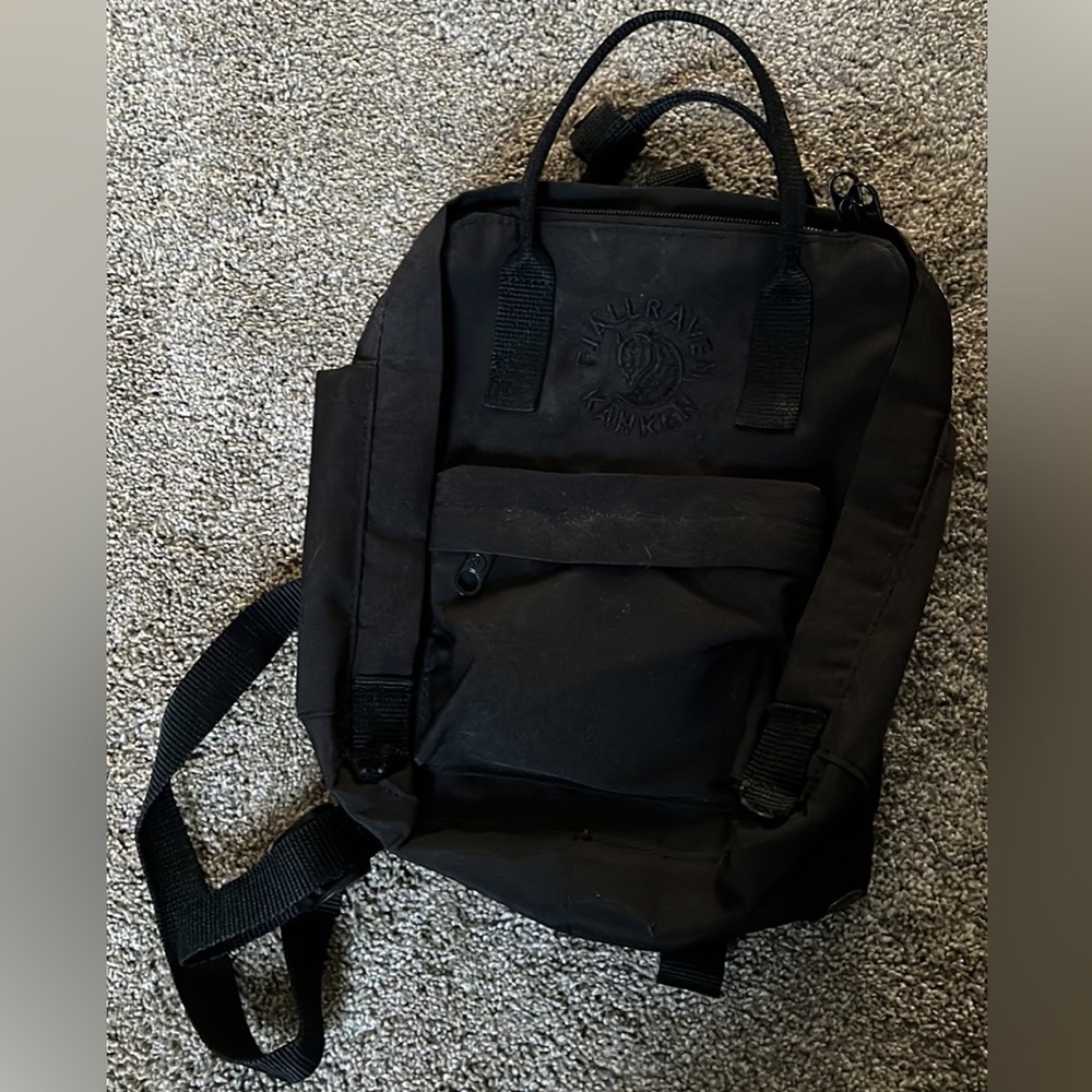 Fjallraven Kanken Black Mini Backpack